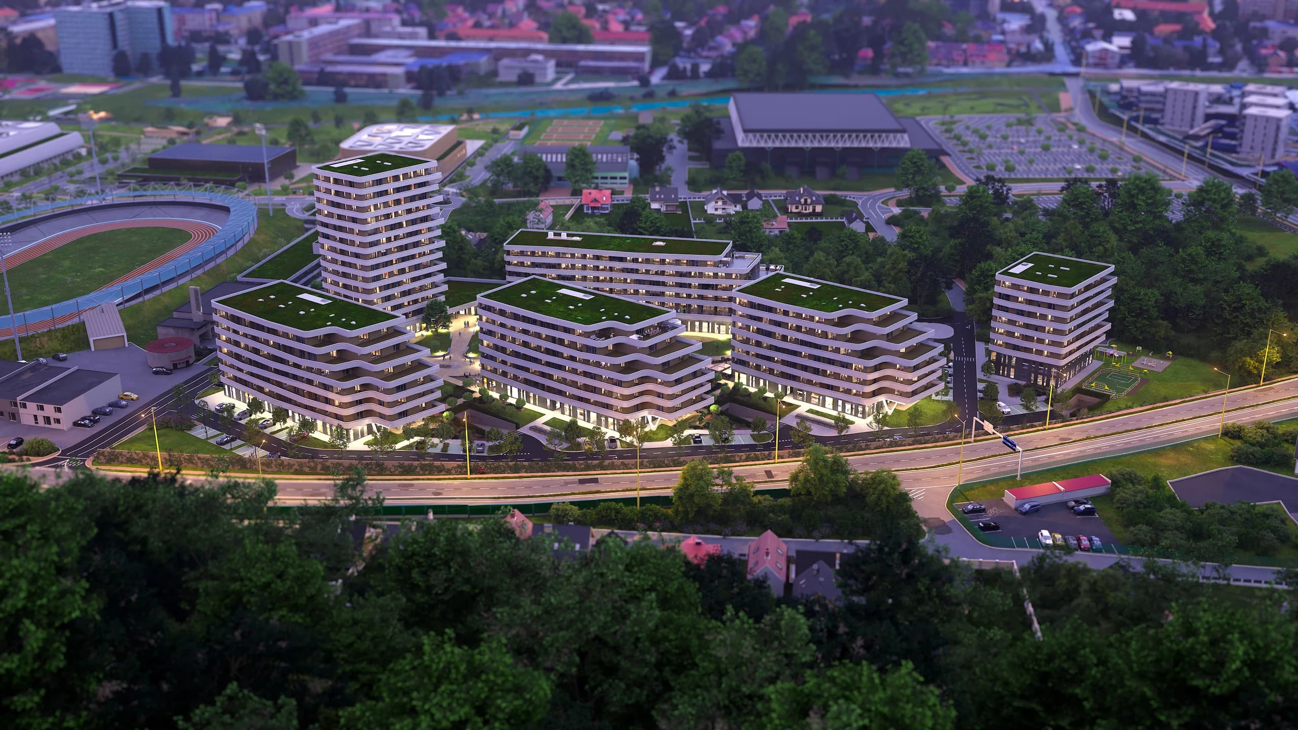 Exteriér projektu Pražská — pohľad 13
