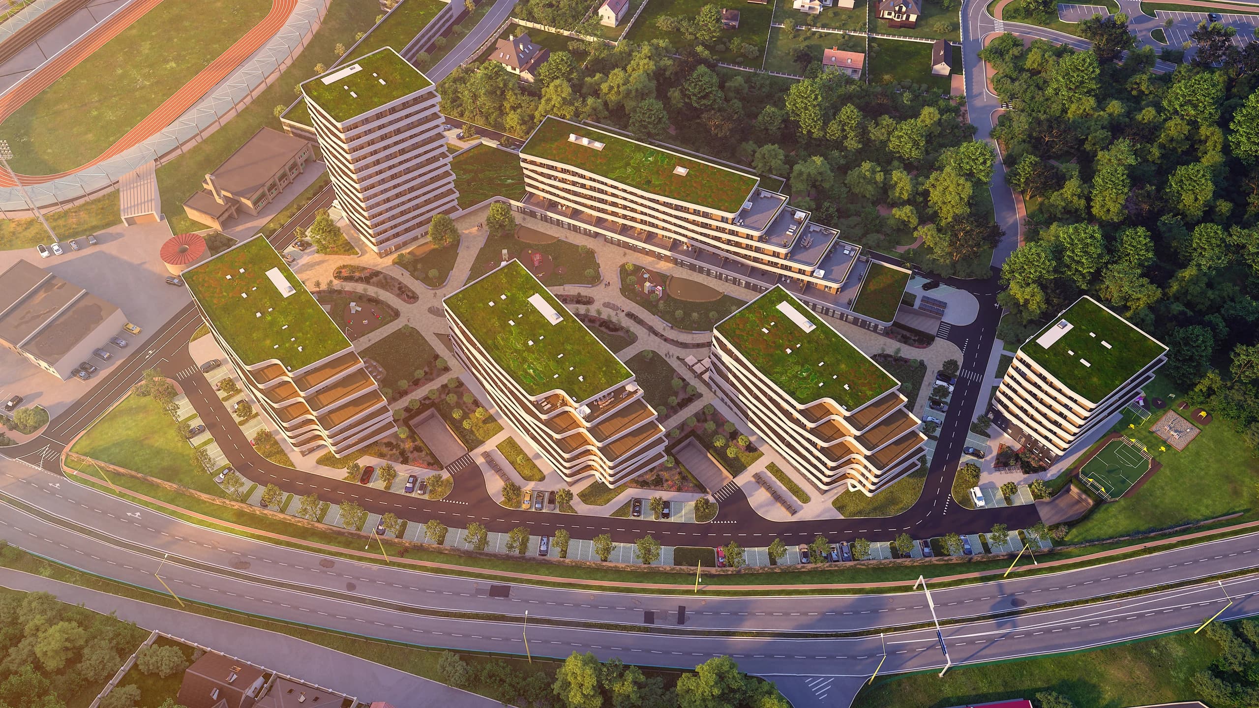 Exteriér projektu Pražská — pohľad 34