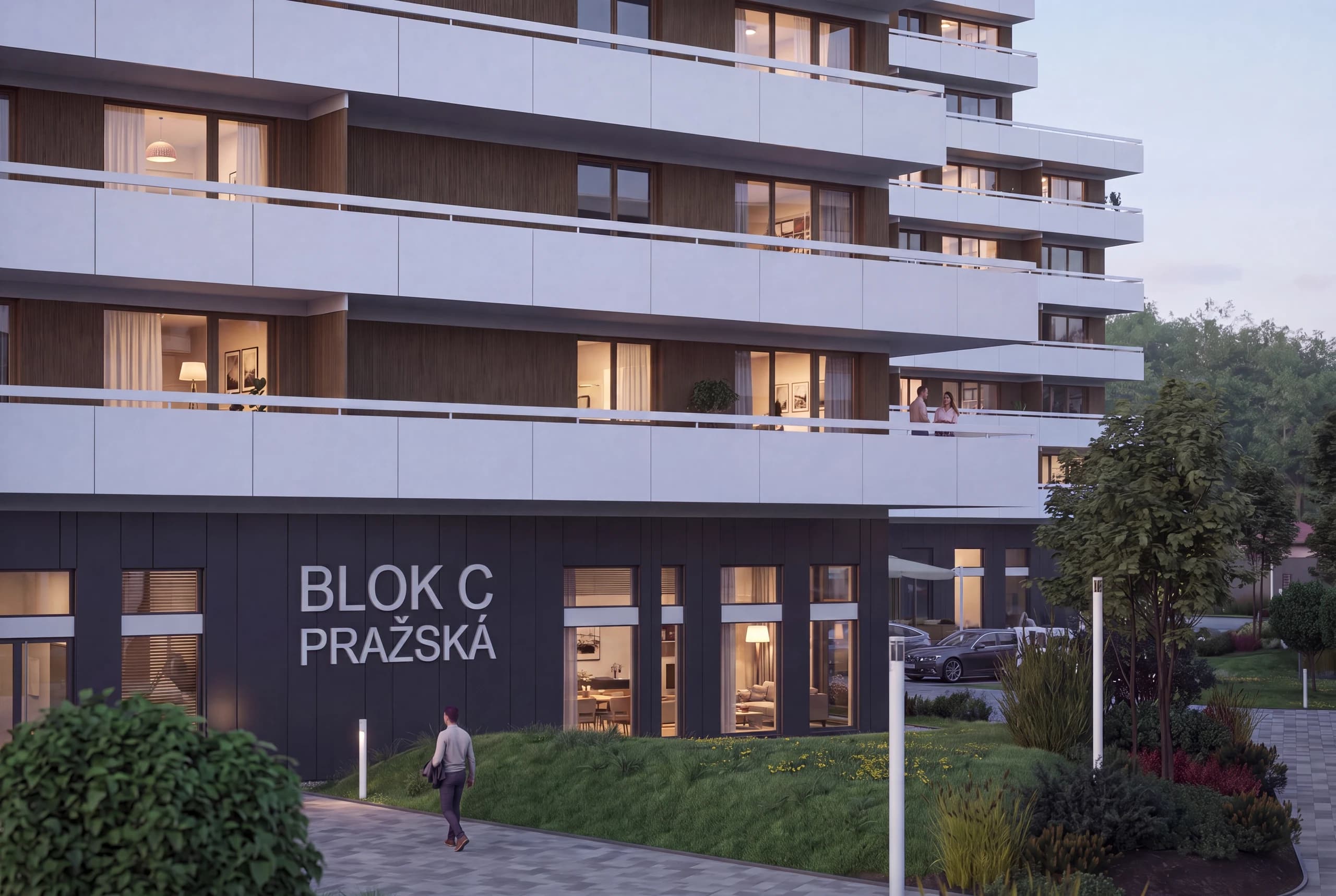 Exteriér projektu Pražská — pohľad 17