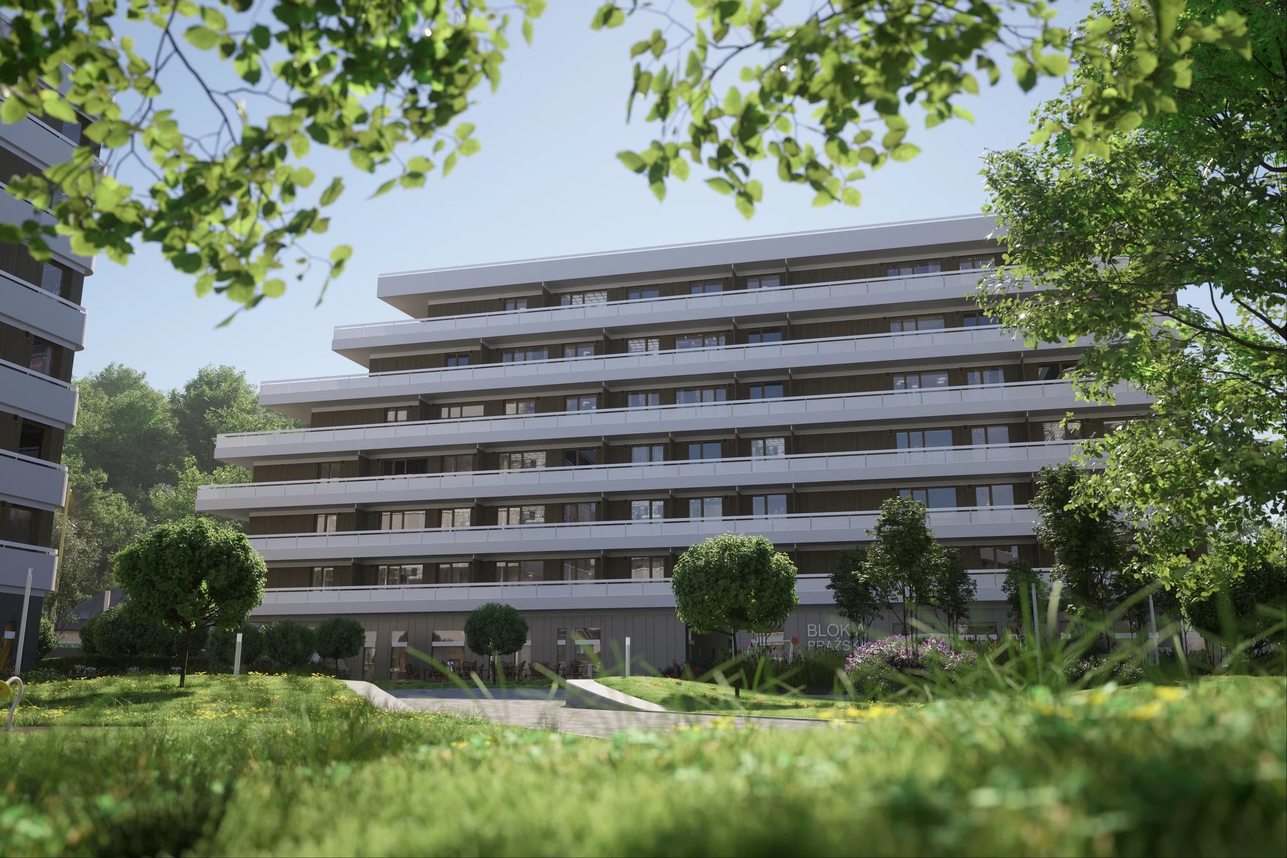Exteriér projektu Pražská — pohľad 12