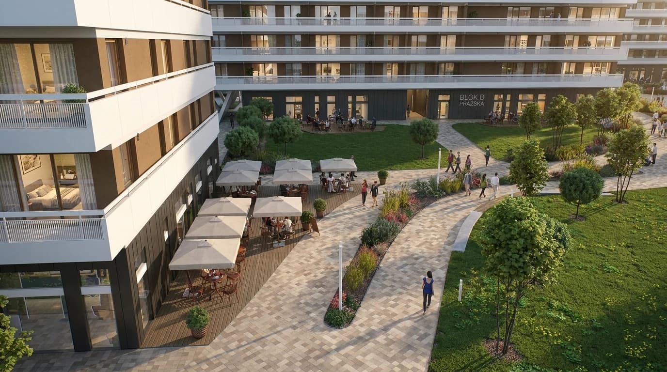 Exteriér projektu Pražská — pohľad 20