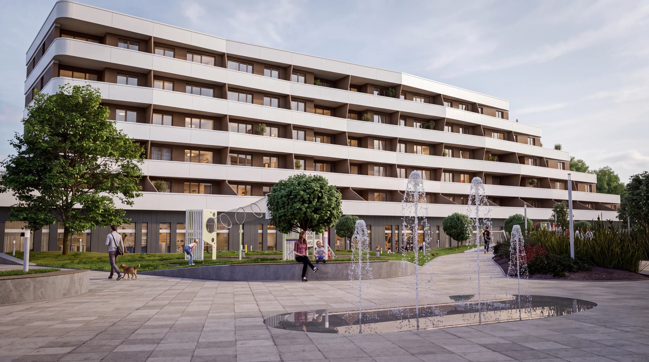 Exteriér projektu Pražská — pohľad 1